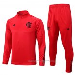 Chandal de Sudadera del Flamengo 23/24 Rojo