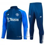 Chandal de Sudadera del Manchester United Nino 23/24 Azul