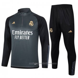 Chandal de Sudadera del Real Madrid 23/24 Gris