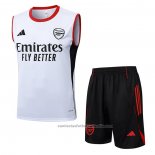 Chandal del AC Milan Sin Mangas 25/26 Blanco
