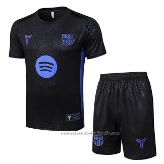 Chandal del Barcelona Manga Corta 25/26 Negro - Pantalon Corto
