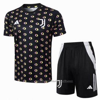 Chandal del Juventus Manga Corta 24/25 Negro - Pantalon Corto