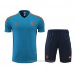 Chandal del Manchester United Manga Corta 22/23 Azul - Pantalon Corto