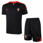 Chandal del Portugal Manga Corta 24/25 Negro - Pantalon Corto
