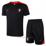 Chandal del Portugal Manga Corta 24/25 Negro - Pantalon Corto
