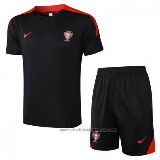 Chandal del Portugal Manga Corta 24/25 Negro - Pantalon Corto