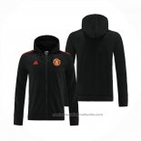 Chaqueta con Capucha del Manchester United 22/23 Negro