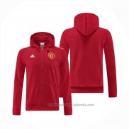 Chaqueta con Capucha del Manchester United 22/23 Rojo