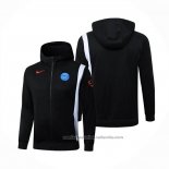 Chaqueta con Capucha del Napoli 25/26 Negro