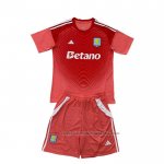 Camiseta Aston Villa Portero Nino 25/26 Rojo