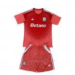 Camiseta Aston Villa Portero Nino 25/26 Rojo