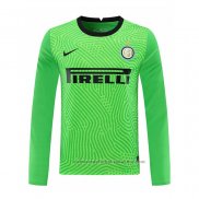 Camiseta Inter Milan Portero Manga Larga 20/21 Verde