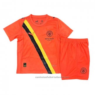 Camiseta Manchester City Special Nino 25/26 Naranja