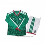 Camiseta Mexico 1ª Manga Larga Nino 2026
