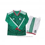 Camiseta Mexico 1ª Manga Larga Nino 2026