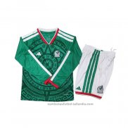 Camiseta Mexico 1ª Manga Larga Nino 2026
