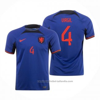 Camiseta Paises Bajos Jugador Virgil 2ª 2022