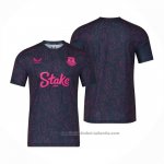 Camiseta Pre Partido del Everton 25/26 Azul Rosa