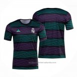 Camiseta Pre Partido del Real Madrid 2022 Verde y Purpura