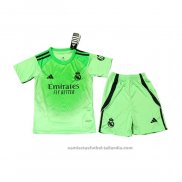 Camiseta Real Madrid Portero Nino 25/26 Verde