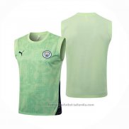 Camiseta de Entrenamiento Manchester City Sin Mangas 25/26 Verde