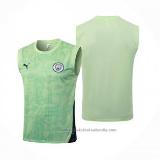 Camiseta de Entrenamiento Manchester City Sin Mangas 25/26 Verde