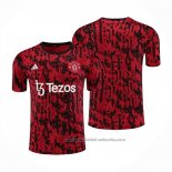 Camiseta de Entrenamiento Manchester United 23/24 Rojo