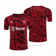 Camiseta de Entrenamiento Manchester United 23/24 Rojo
