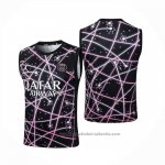 Camiseta de Entrenamiento Paris Saint-Germain Sin Mangas 25/26 Negro Rosa
