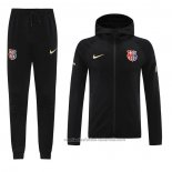 Chandal con Capucha del Barcelona 24/25 Negro