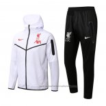 Chandal con Capucha del Liverpool 22/23 Blanco