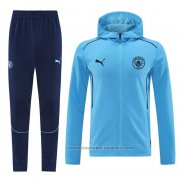 Chandal con Capucha del Manchester City 24/25 Azul