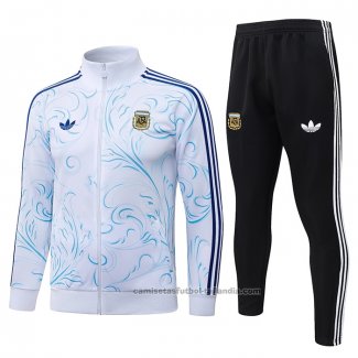 Chandal de Chaqueta del Argentina Nino 26/27 Blanco