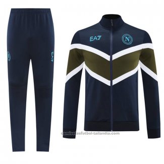 Chandal de Chaqueta del Napoli 24/25 Azul Verde