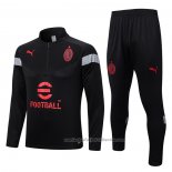 Chandal de Sudadera del AC Milan 22/23 Negro