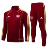 Chandal de Sudadera del Arsenal Nino 25/26 Rojo Amarillo