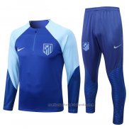 Chandal de Sudadera del Atletico Madrid 22/23 Azul