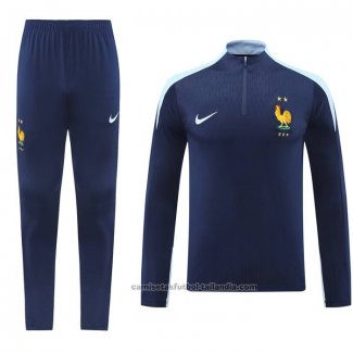 Chandal de Sudadera del Francia 24/25 Azul
