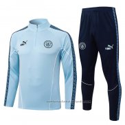 Chandal de Sudadera del Manchester City Nino 25/26 Azul