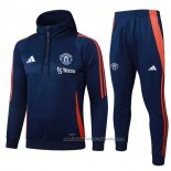 Chandal de Sudadera del Manchester United 24/25 Azul