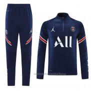 Chandal de Sudadera del Paris Saint-Germain Jordan 22/23 Azul