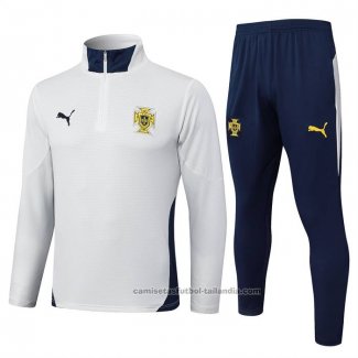 Chandal de Sudadera del Portugal 24/25 Blanco