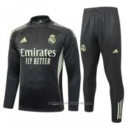 Chandal de Sudadera del Real Madrid 25/26 Gris Verde