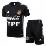Chandal del Argentina Manga Corta 25/26 Negro - Pantalon Corto