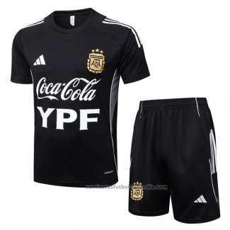 Chandal del Argentina Manga Corta 25/26 Negro - Pantalon Corto