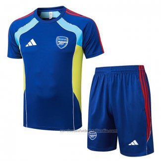 Chandal del Arsenal Manga Corta 25/26 Azul - Pantalon Corto