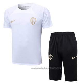 Chandal del Corinthians Manga Corta 23/24 Blanco - Pantalon Corto