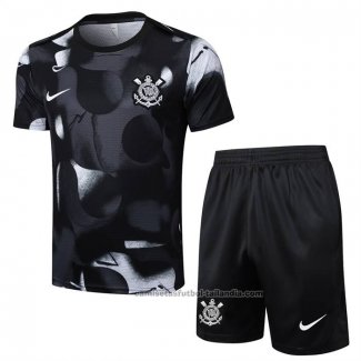 Chandal del Corinthians Manga Corta 25/26 Negro - Pantalon Corto