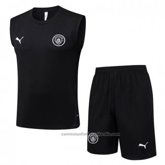 Chandal del Manchester City Sin Mangas 25/26 Negro