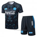 Chandal del Napoli Manga Corta 25/26 Negro - Pantalon Corto